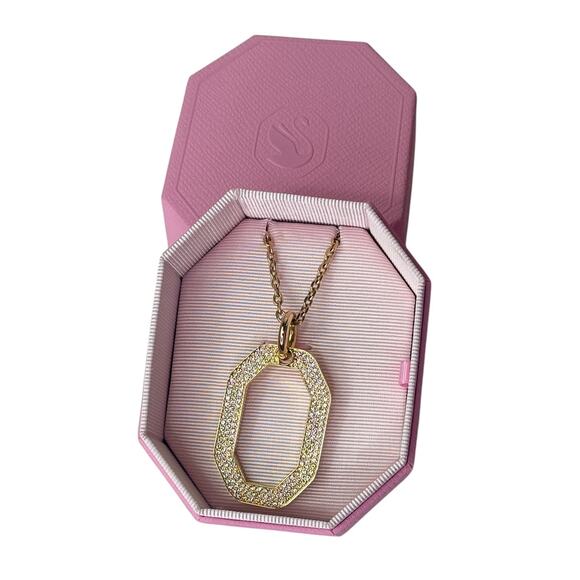 Swarovski Dextera pendant Octagon shape Medium Necklace Unisex